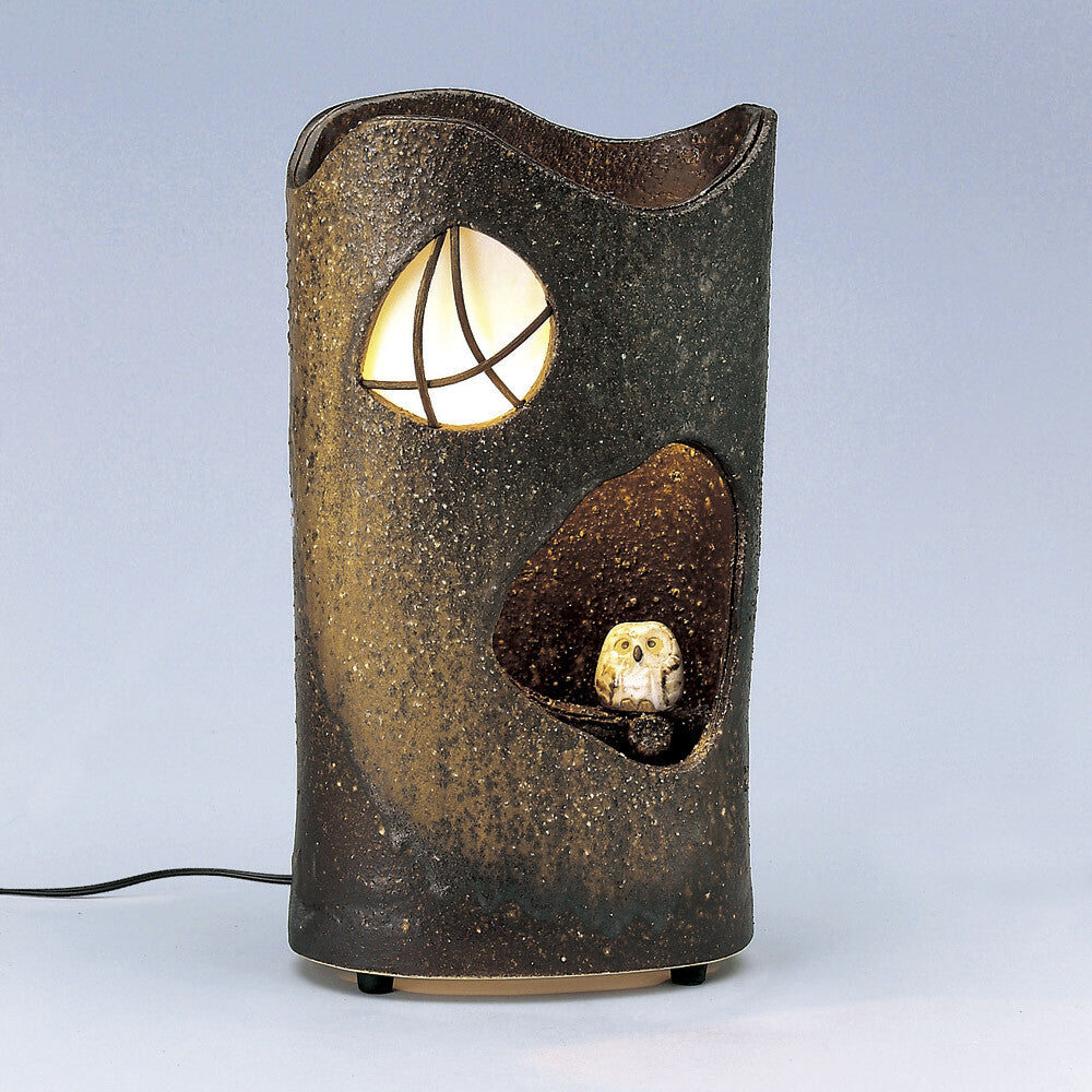 Shigaraki Ware、Owl Lamp(Indoor Use)