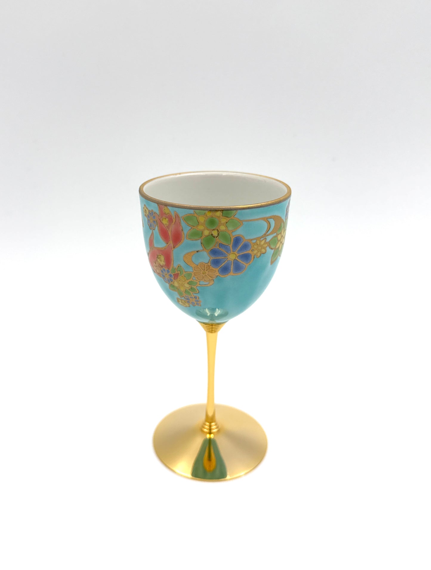 Kutani Yaki (Ware) Wine Cup, Goldfish
