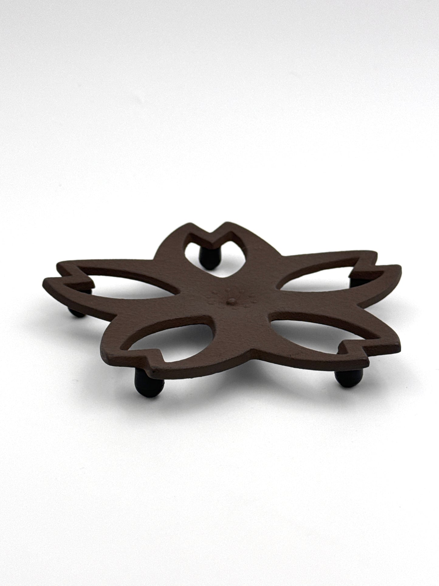 Nanbu Ironware Kettle Rest Cherry Blossom / Brown