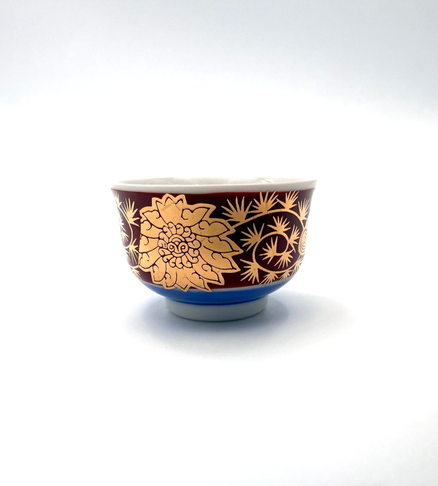 Kutani Yaki (Ware) Traditional Design Sake Cup Set (6 cups)