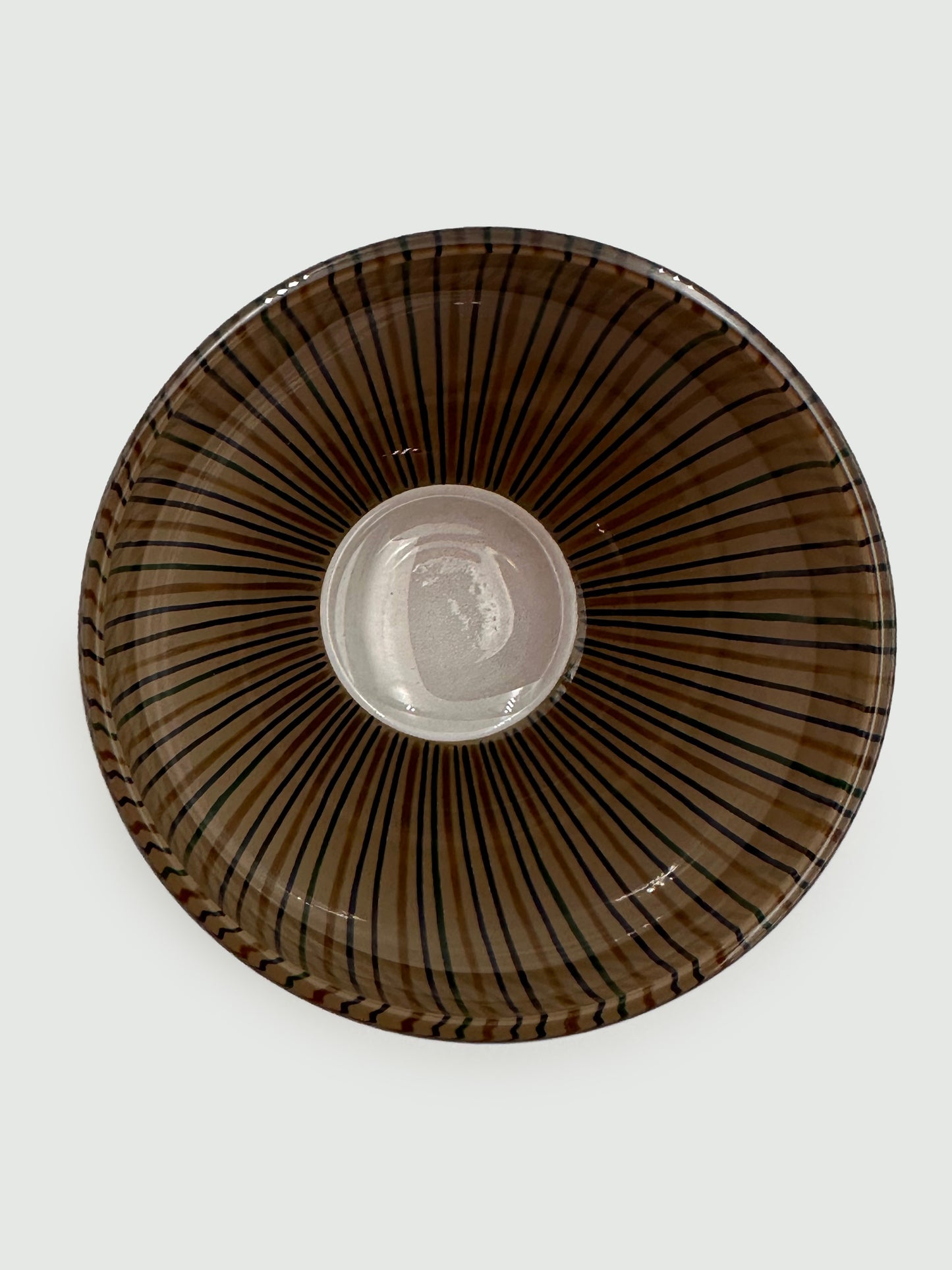 Urushi Lacquered Glass "TSUBOMI(Bud)" Light Beige and Blue Sake Cup