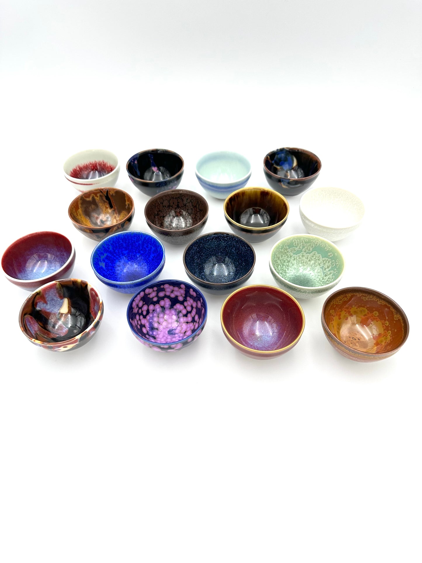 Arita Yaki (Ware) Sake Cups Set (16 Colors) Shinemon Kiln