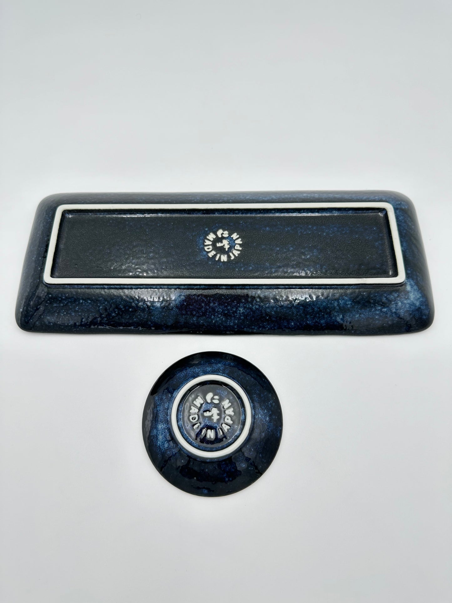 Mino Ware Koi Fish Sushi Plate Set