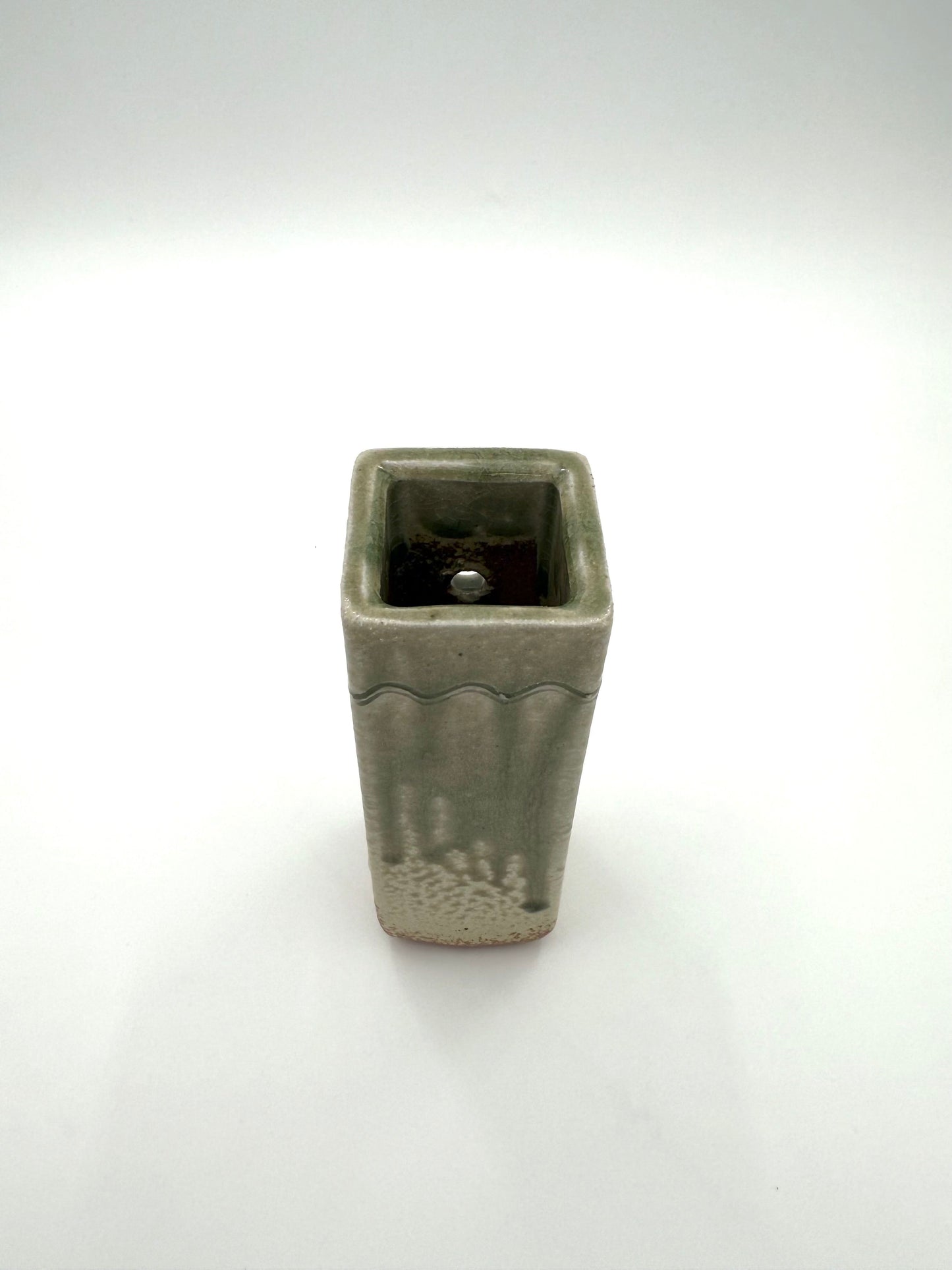 Shigaraki Yaki (Ware) Small Green Vase