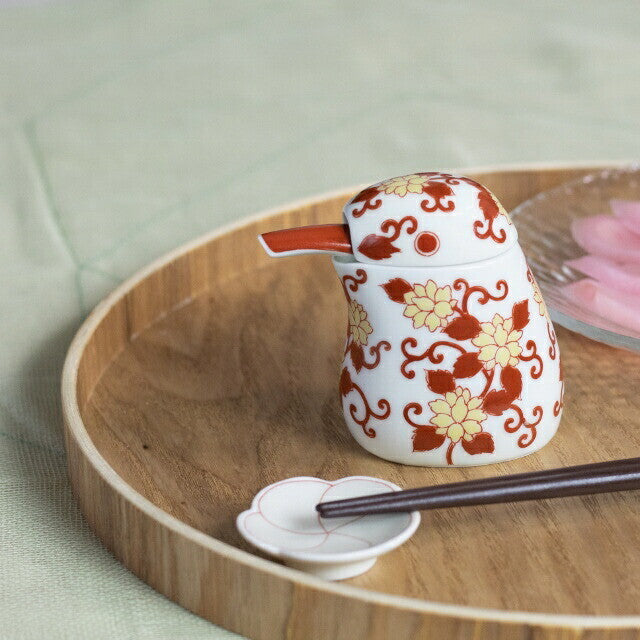 Arita Ware Kingfisher Soy Sauce Dispenser – Japanese Porcelain (Kawasemi B)
