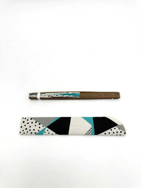 Kyoto Folding Fan -Modern Pattern　Men's