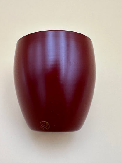 Urushi Lacquered Glass "TSUBOMI(Bud)" Red Sake Cup