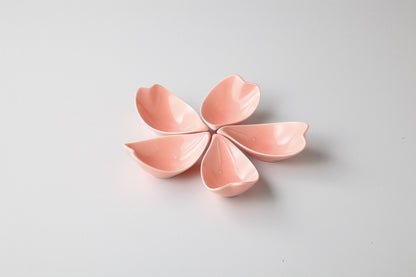 Mino Yaki  Sakura Shaped Small Dish Set  (Pink)