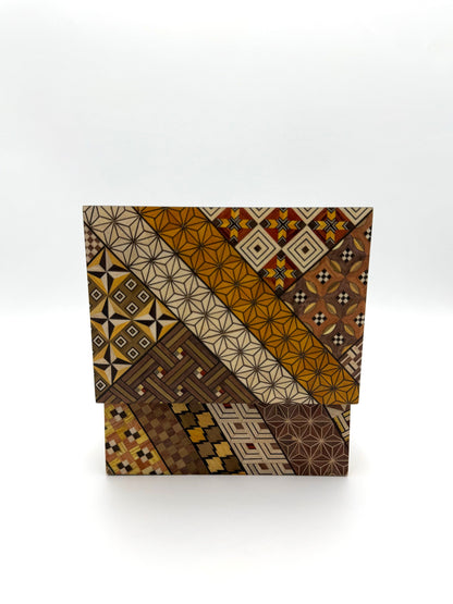 Hakone Yosegi Japanese Marquetry,  Small Box (Koyosegi Pattern) B