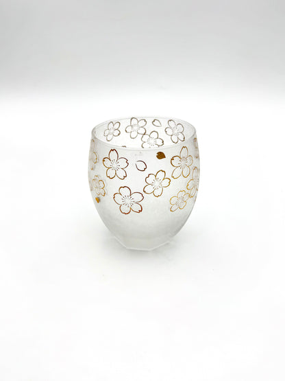 Sakura Stemless Glass Tumbler with Gift Box