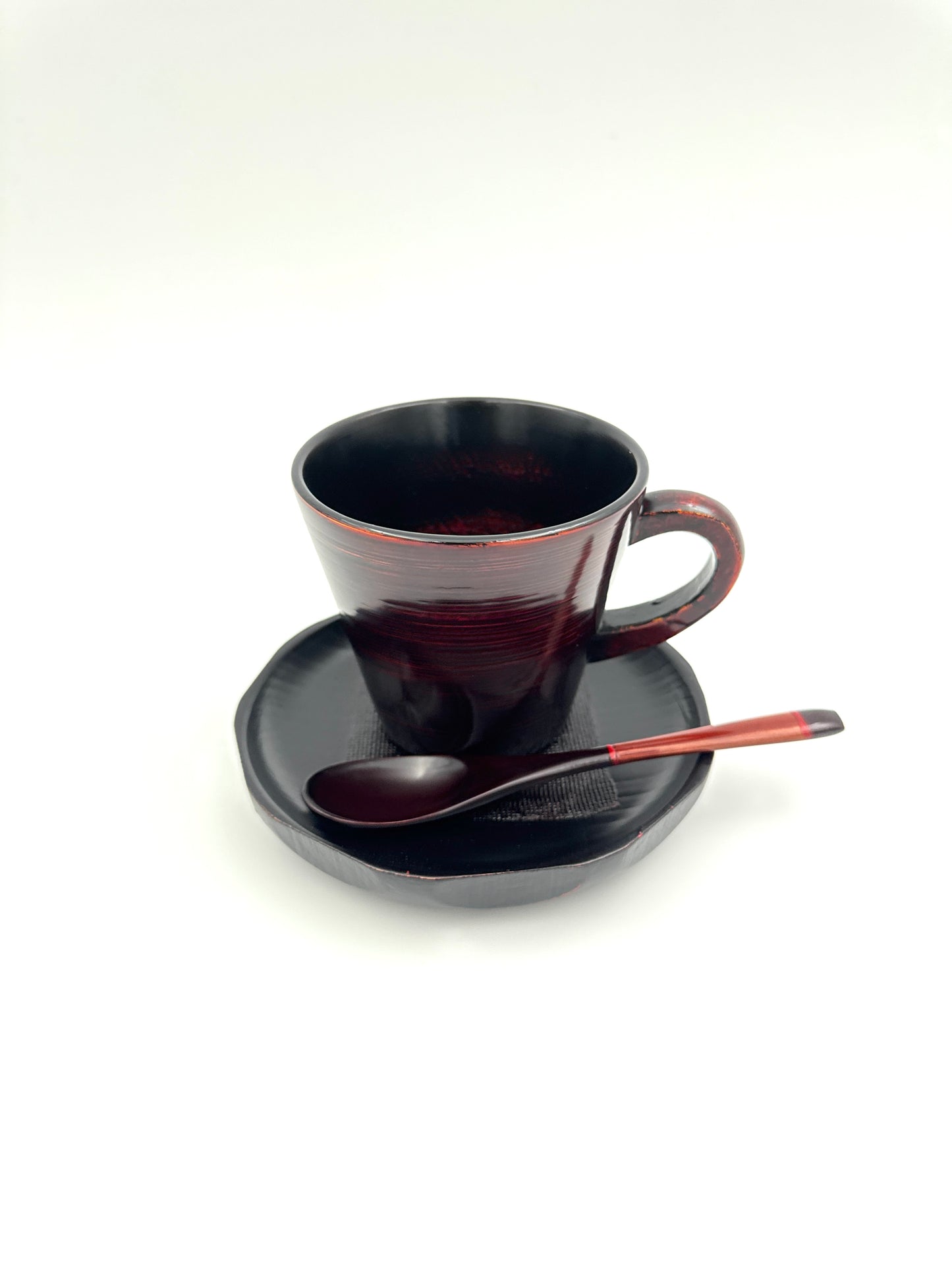 Yakumo Byakudan Amber Wooden Tea Cup with Handle