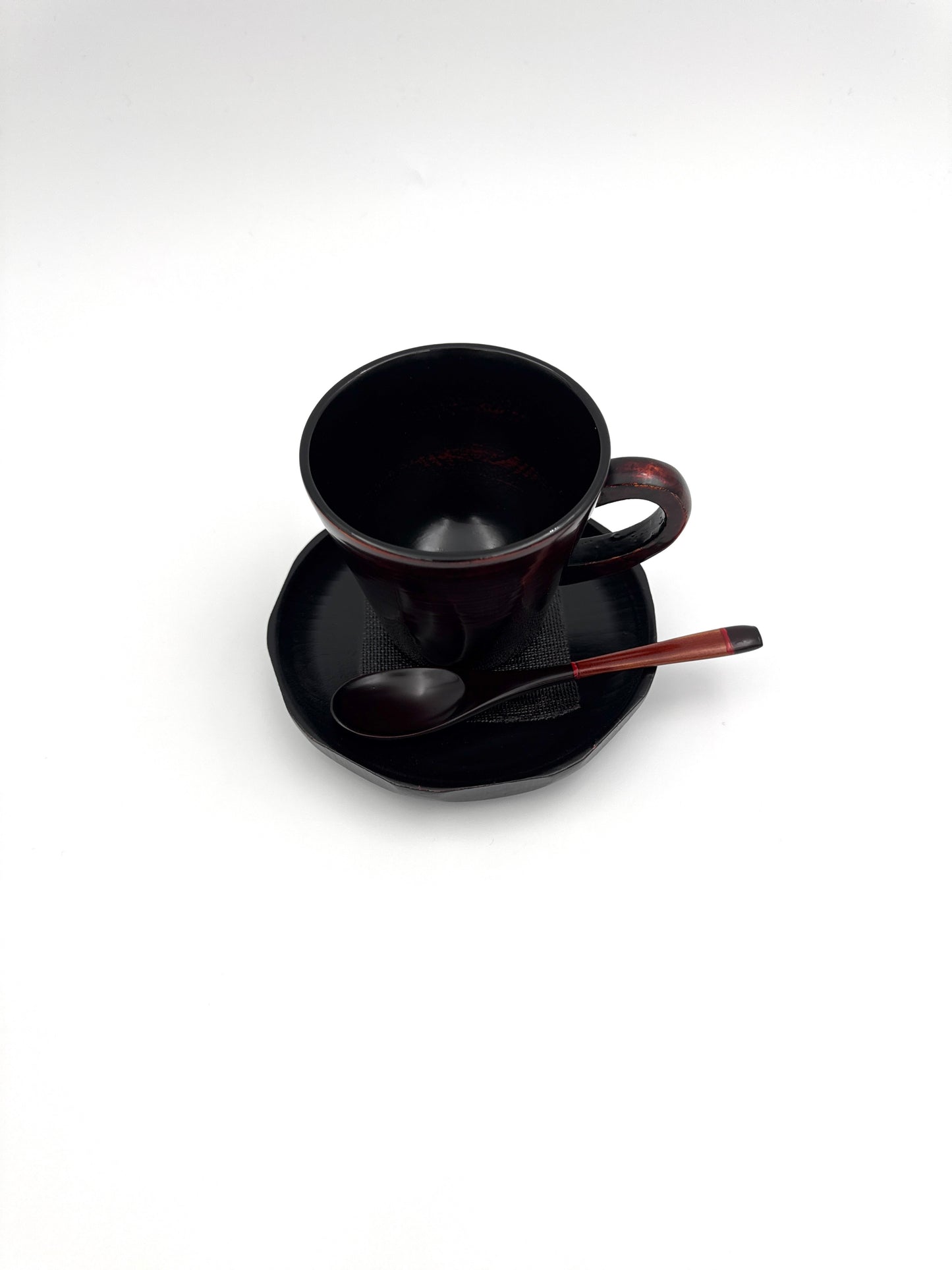 Yakumo Byakudan Amber Wooden Tea Cup with Handle