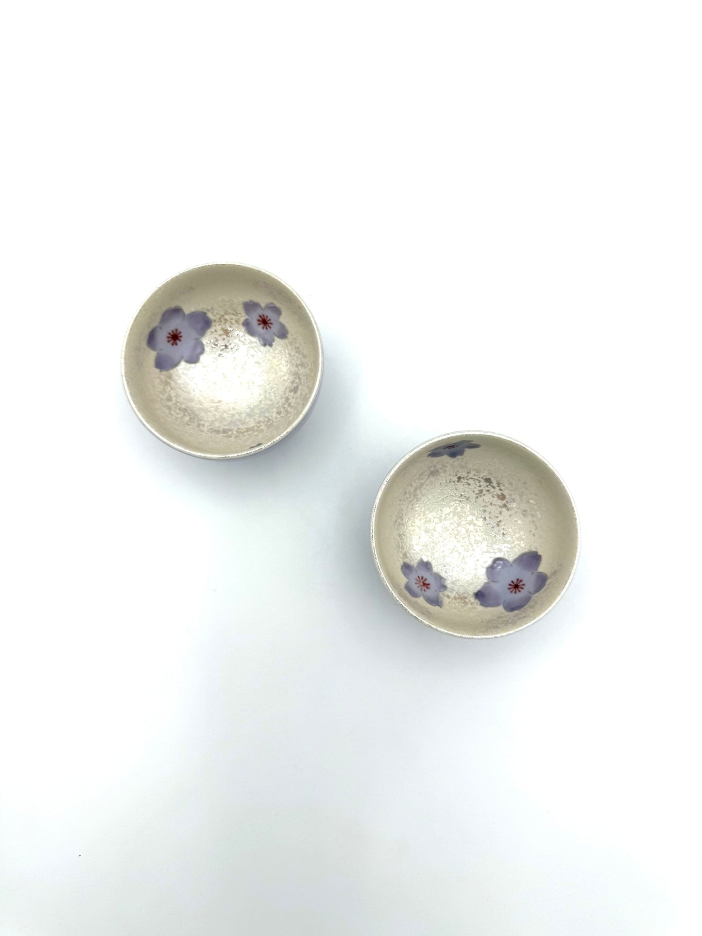 Arirta Yaki  Purple  Sake Cup/Teacup Set (2 Pcs)