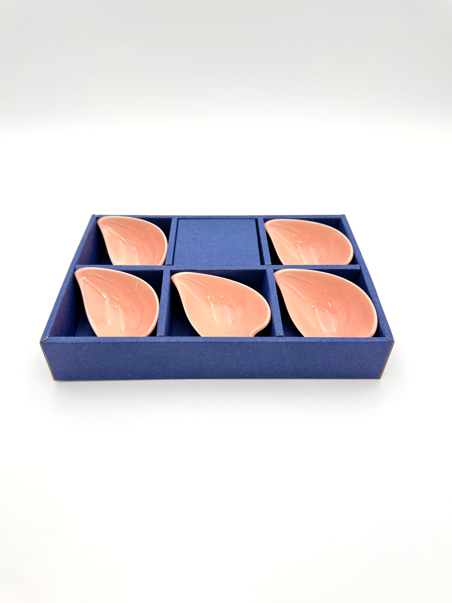 Mino Yaki  Sakura Shaped Small Dish Set  (Pink)