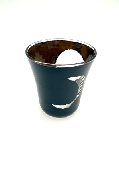 Urush Lacquered Glass Cup,  Moon