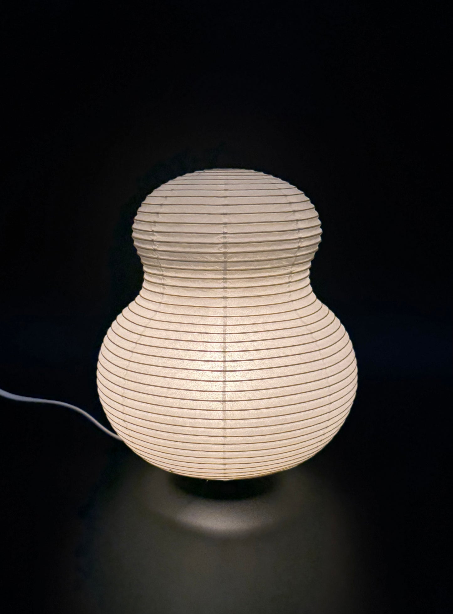 Hand Crafted Japanese Paper Lantern, Calabash-shaped, LED Light