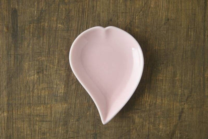 Mino Yaki Sakura Shaped Small Plates Set A (Pink)