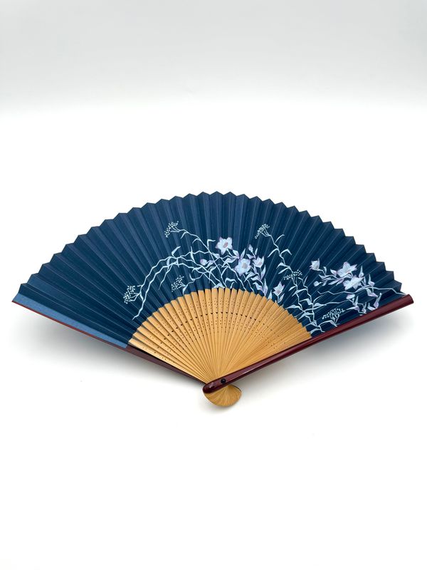 Ōmi Folding Fan-Kikyo (Balloon Flower) Women’s