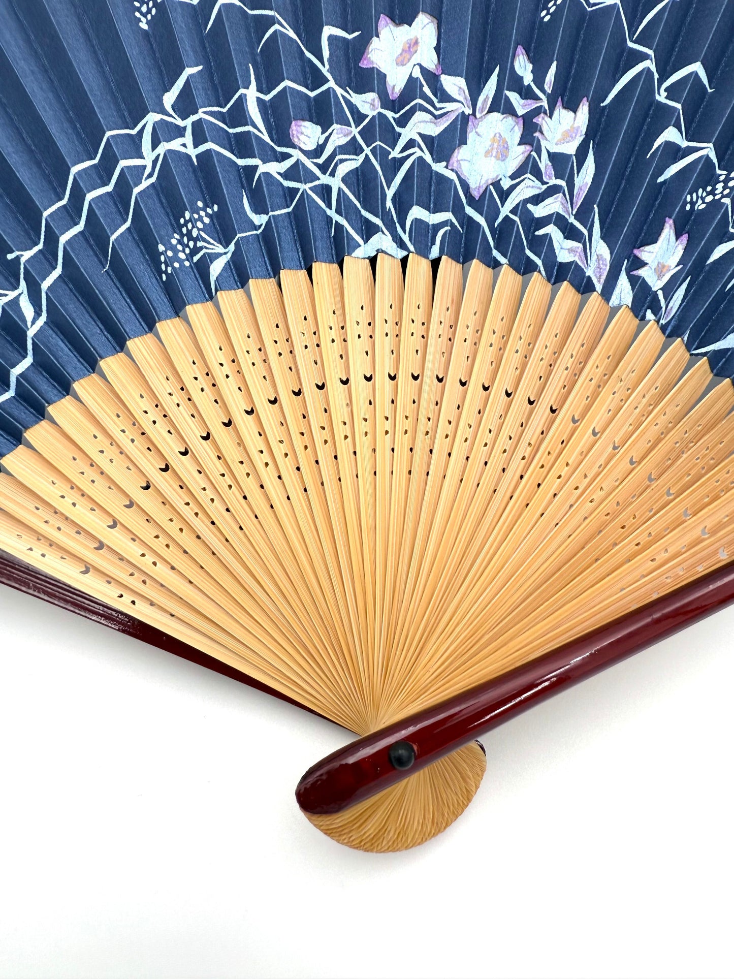 Ōmi Folding Fan-Kikyo (Balloon Flower) Women’s
