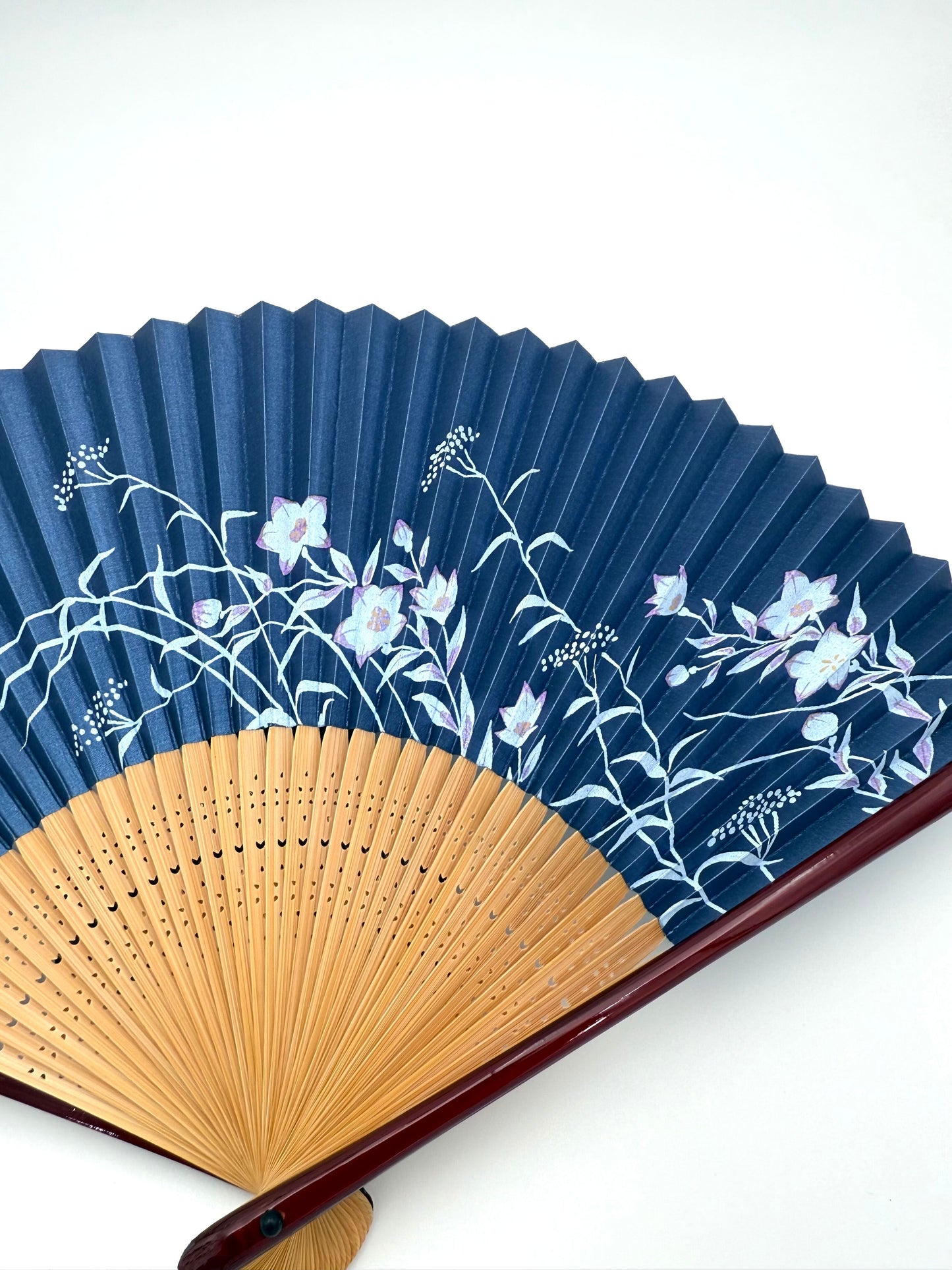 Ōmi Folding Fan-Kikyo (Balloon Flower) Women’s