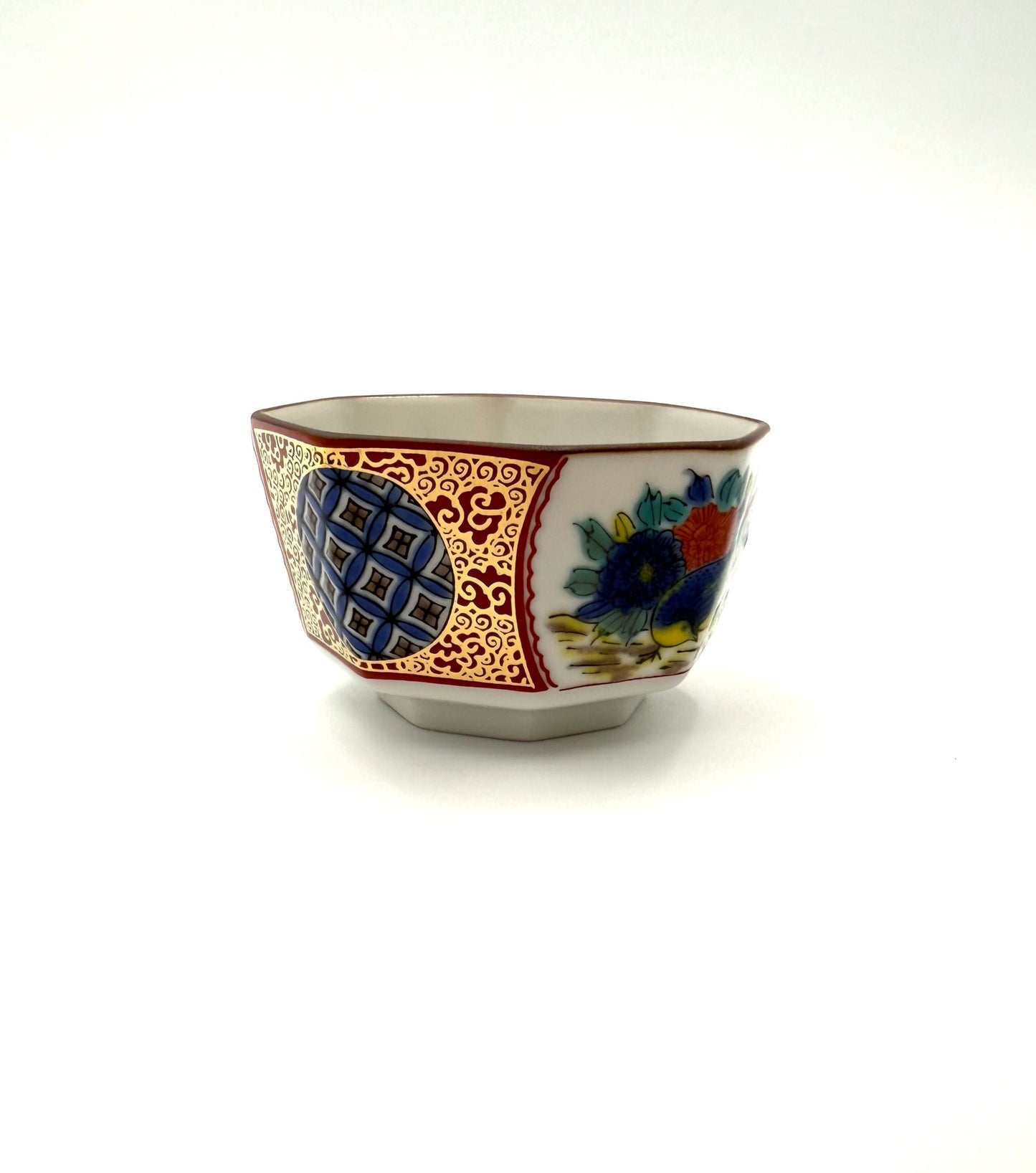 Kutani Yaki (Ware) Traditional Design Sake Cup Set (6 cups)