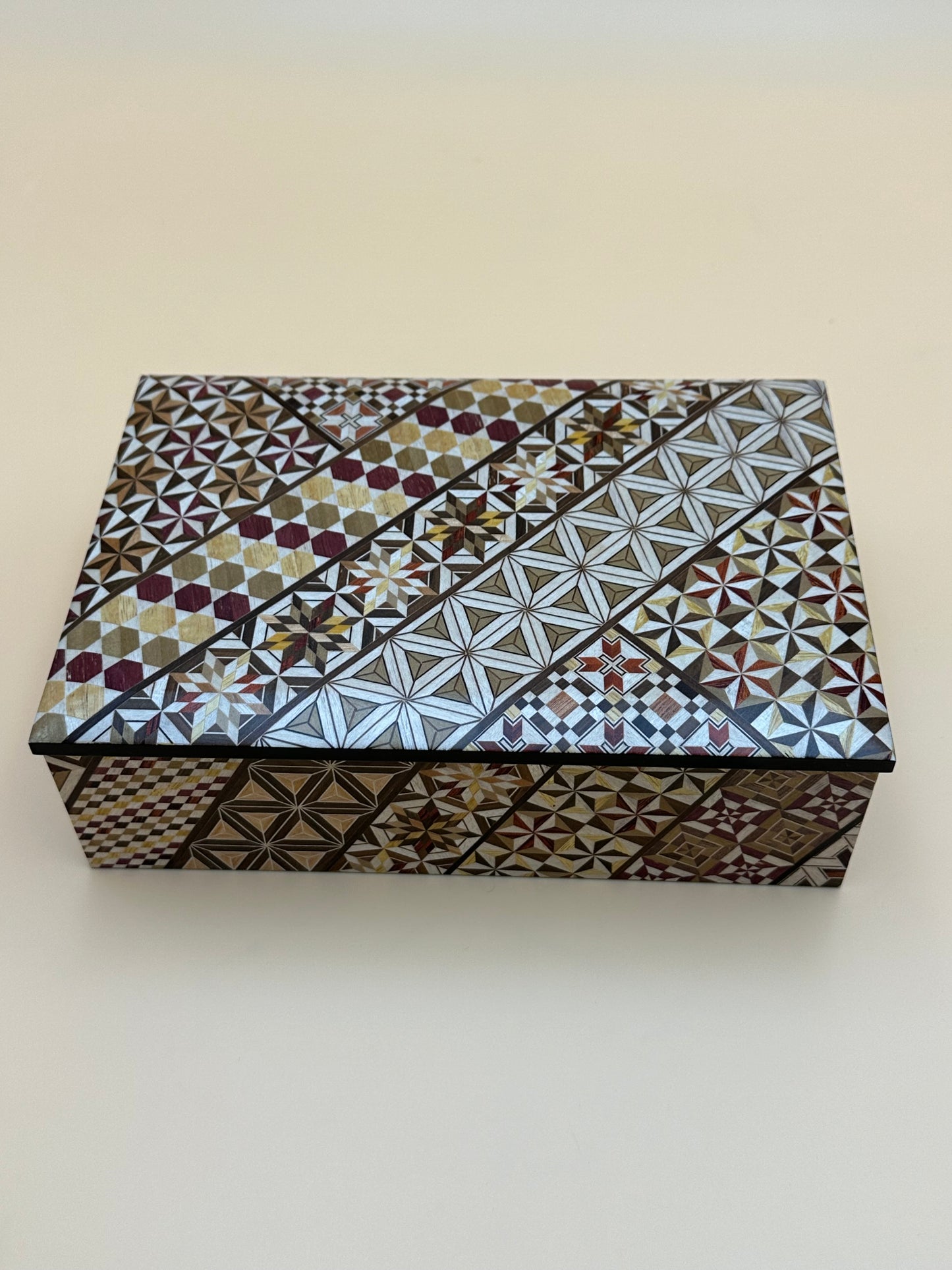 Hakone Yosegi Japanese Marquetry Small Accessory Box