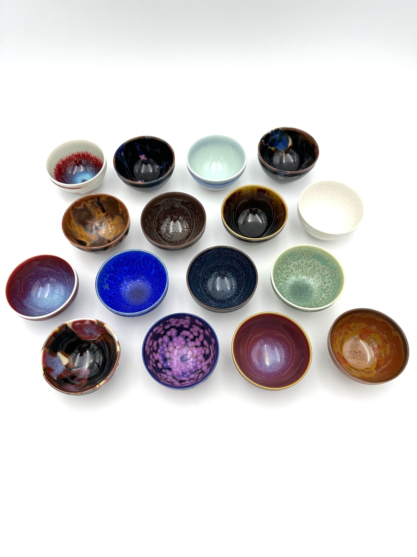 Arita Yaki (Ware) Sake Cups Set (16 Colors) Shinemon Kiln