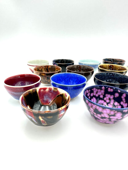 Arita Yaki (Ware) Sake Cups Set (16 Colors) Shinemon Kiln