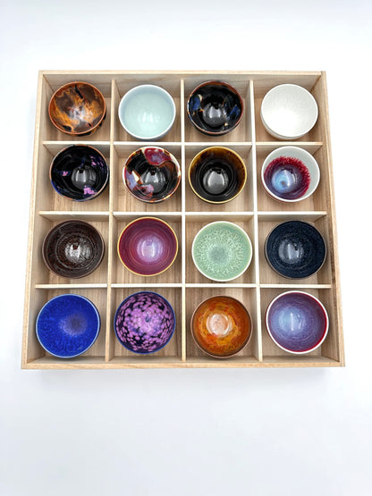 Arita Yaki (Ware) Sake Cups Set (16 Colors) Shinemon Kiln