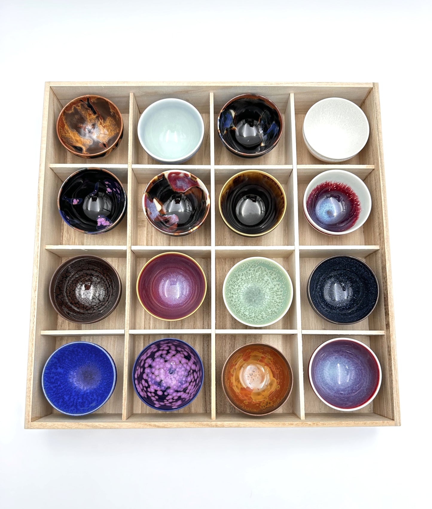 Arita Yaki (Ware) Sake Cups Set (16 Colors) Shinemon Kiln