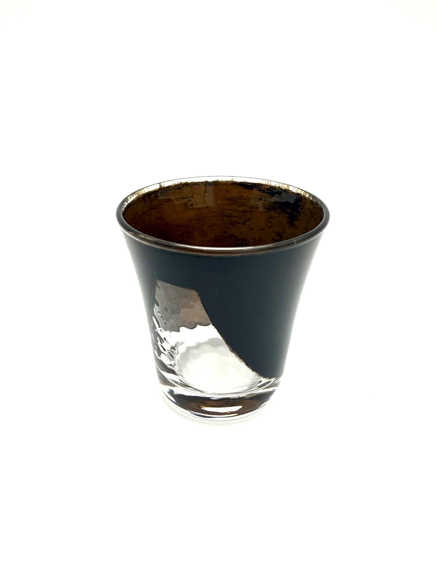 Urush Lacquered Glass Cup,  Mt.Fuji