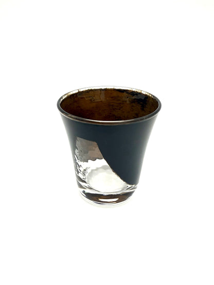 Urush Lacquered Glass Cup,  Mt.Fuji