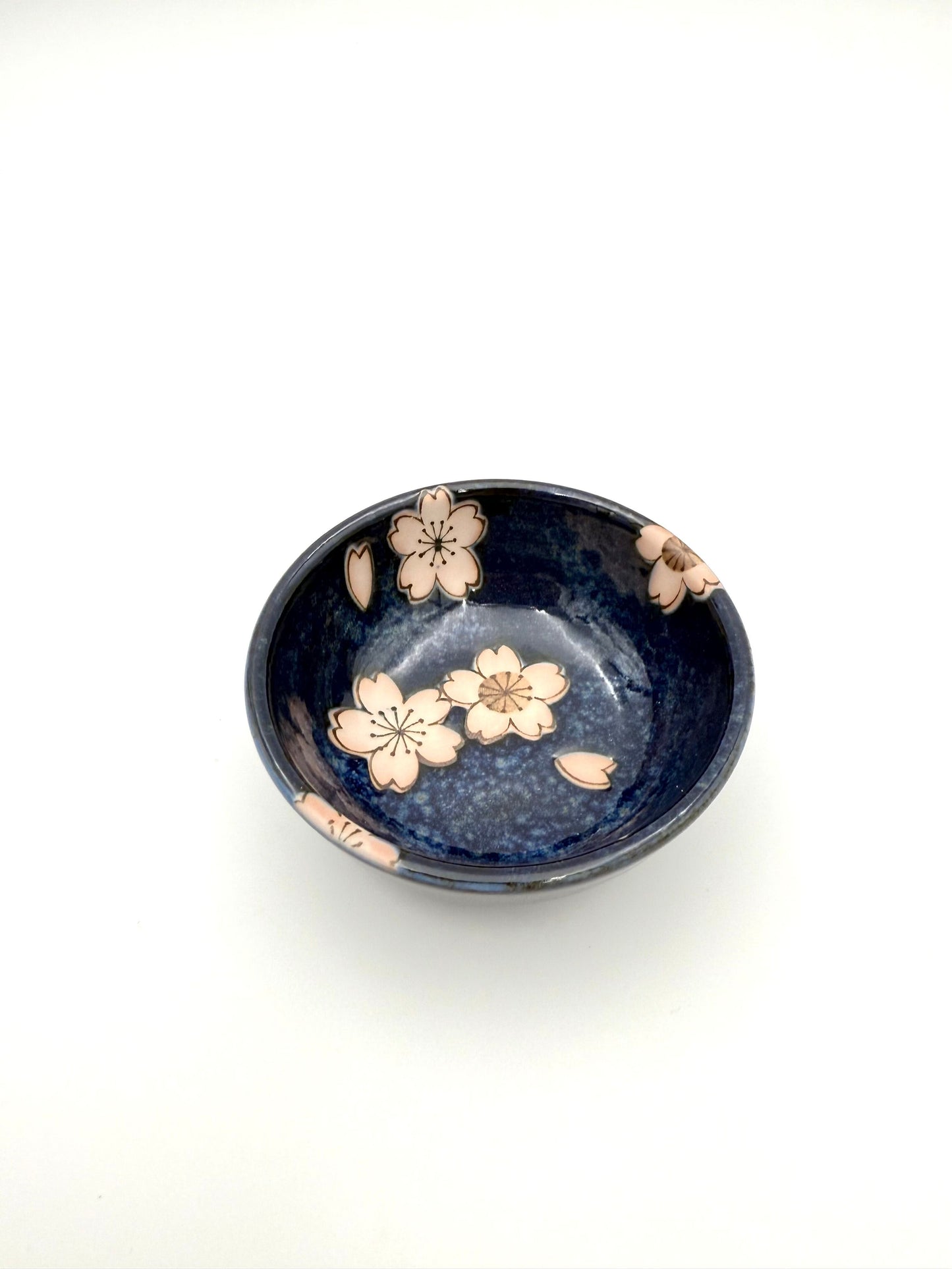 Mino Yaki Sushi set, Sakura Pattern (2 Plates, 2 Dishes, 2 Chopsticks)