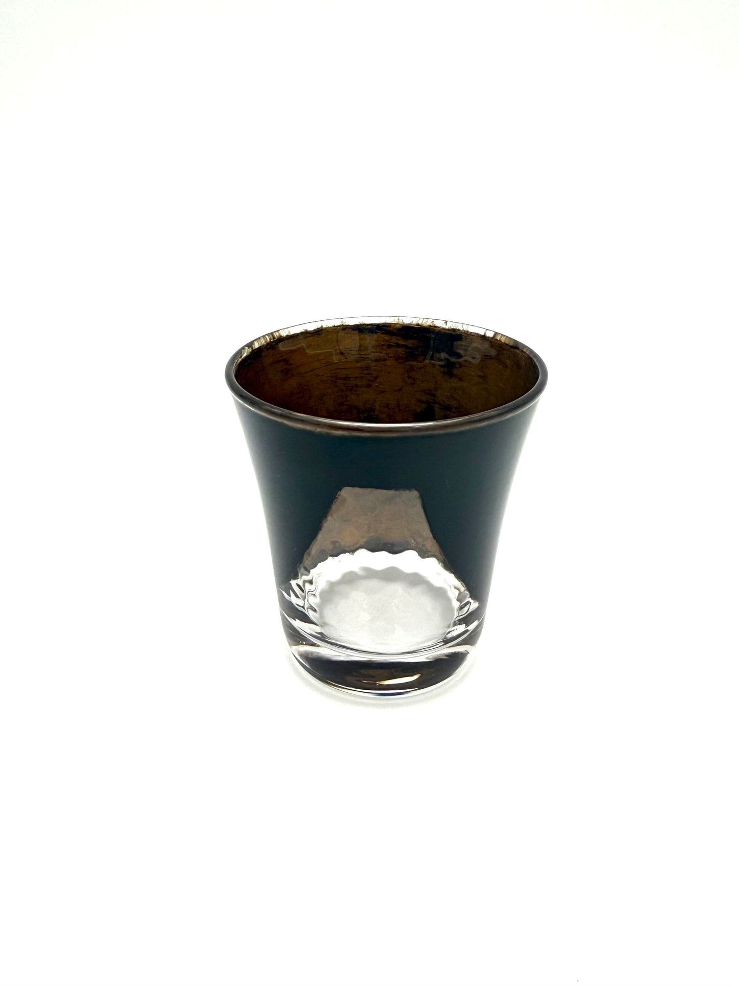Urush Lacquered Glass Cup,  Mt.Fuji