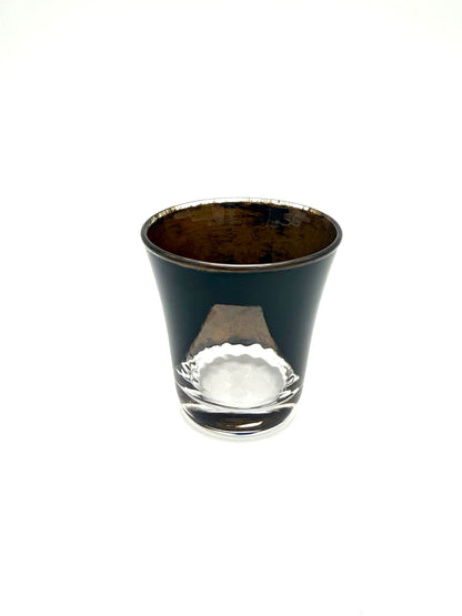 Urush Lacquered Glass Cup,  Mt.Fuji