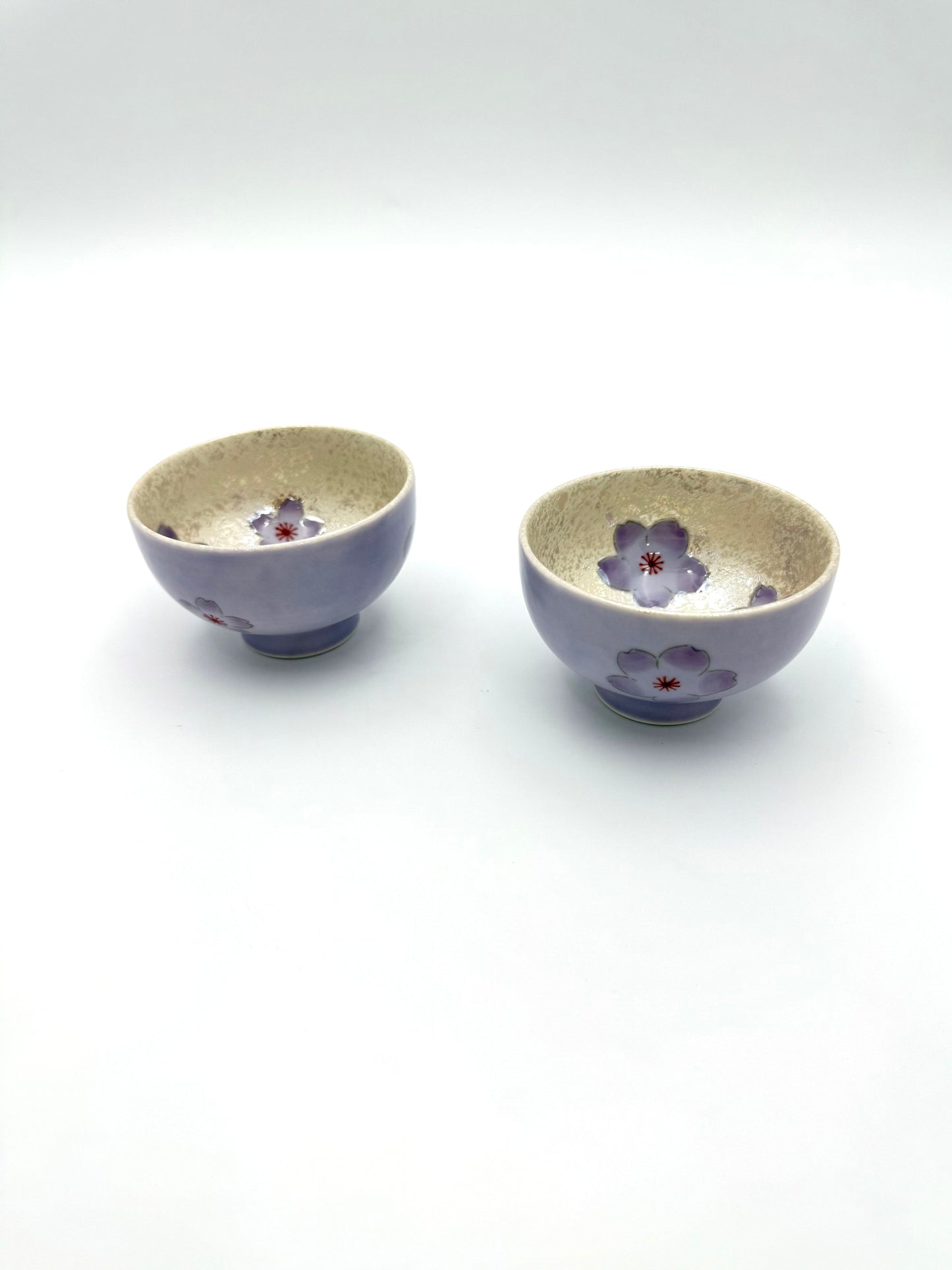 Arirta Yaki  Purple  Sake Cup/Teacup Set (2 Pcs)