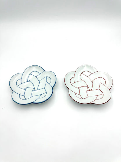 Arita Yaki (Ware) Gift Plate Set(Set of 2 plates)  with Wooden Box