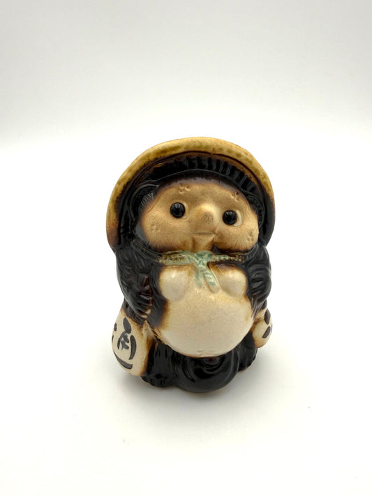 Shigaraki Ware Lucky Raccoon Figurine  (SS)