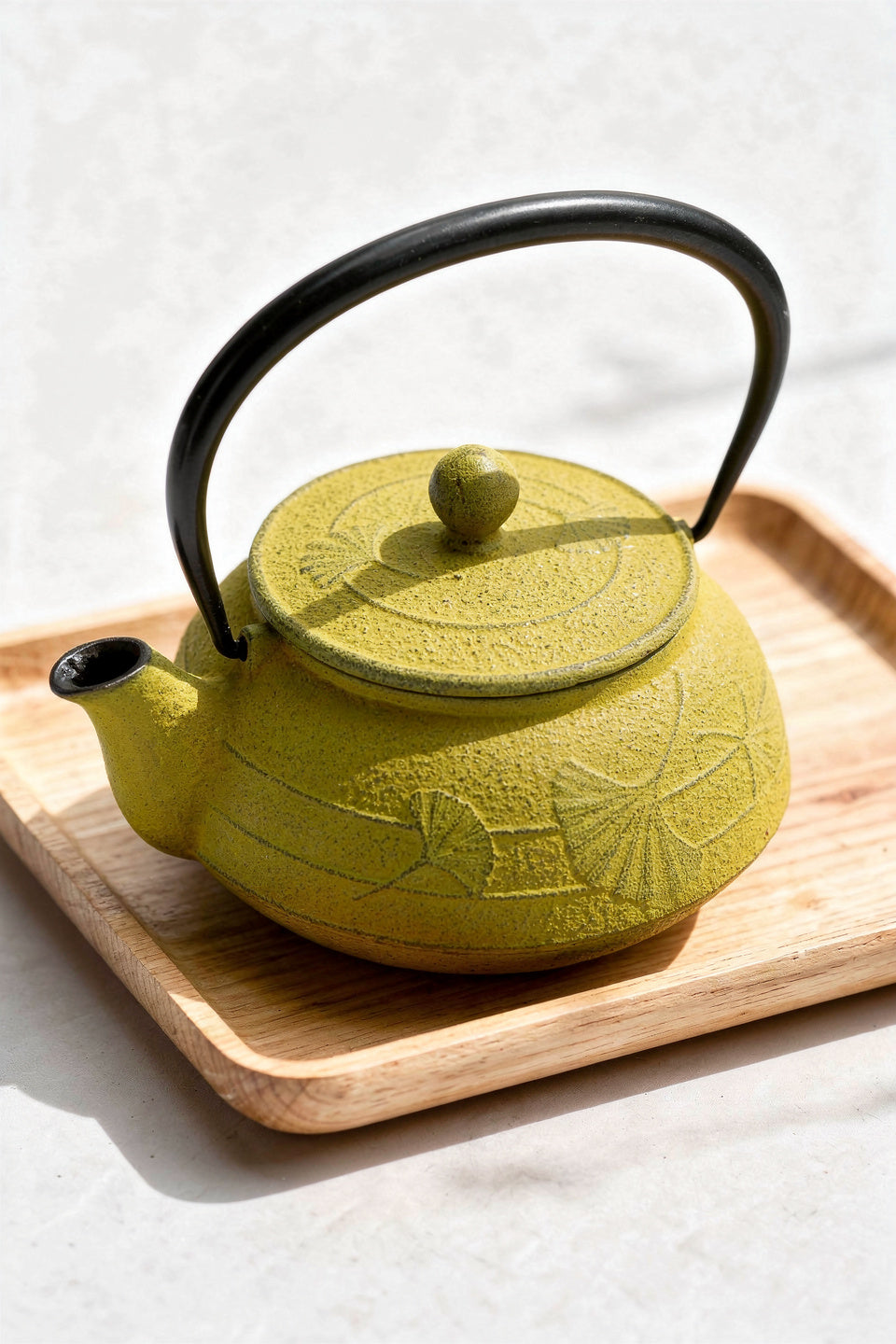 Nanbu Ironware Grass Colored Teapot