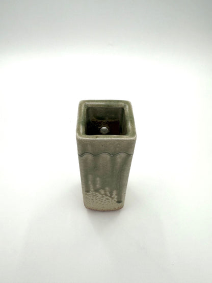 Shigaraki Yaki (Ware)  Small Green Vase