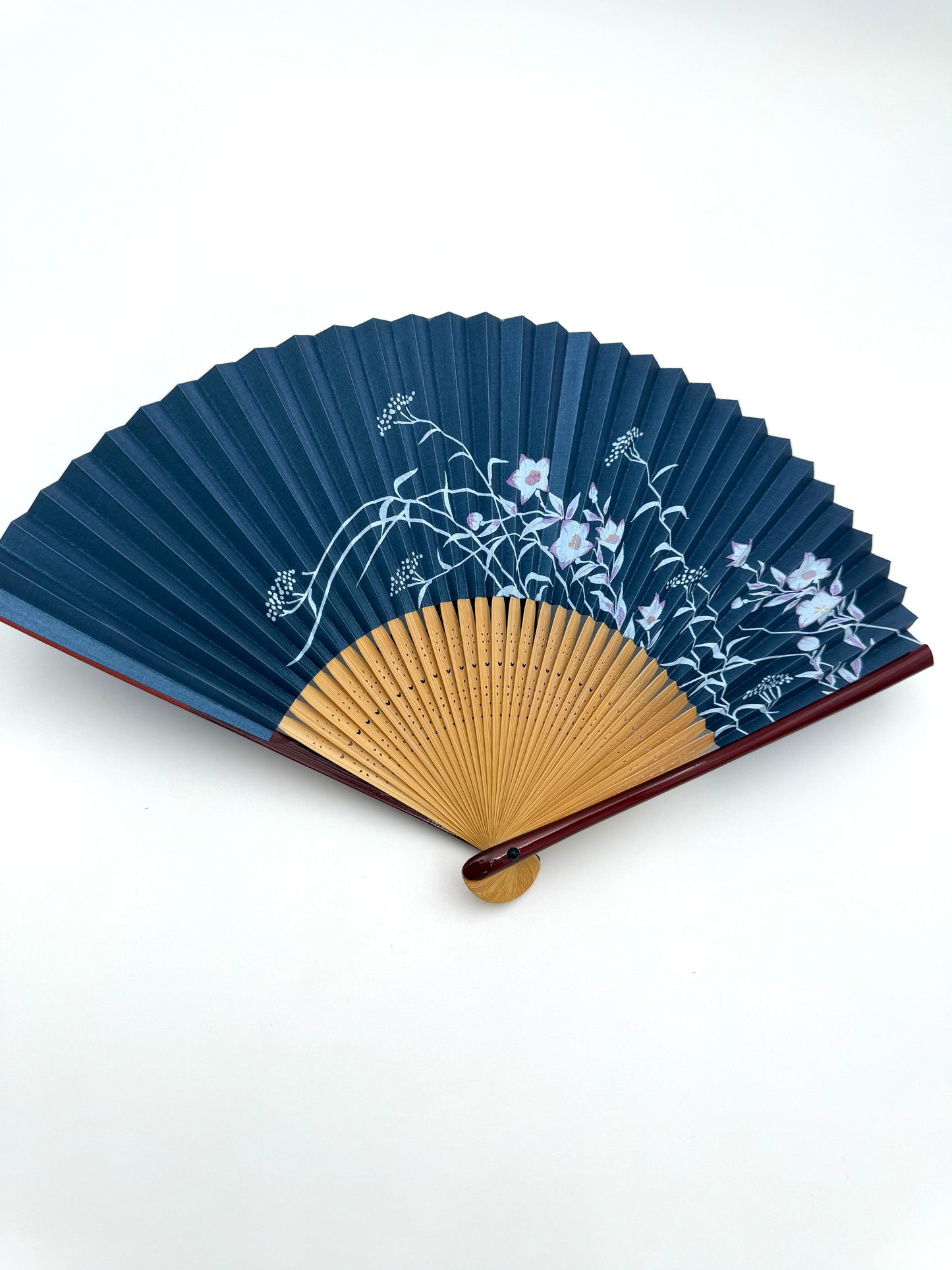 Ōmi Folding Fan-Kikyo (Balloon Flower) Women’s