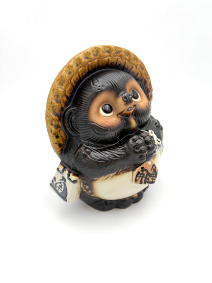 Shigaraki Ware Lucky Raccoon Figurine (S)