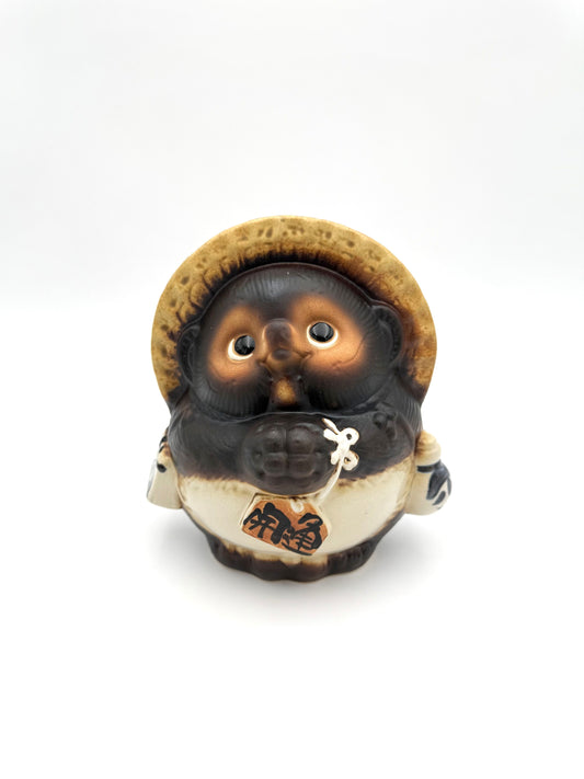 Shigaraki Yaki(Ware) Lucky Raccoon Figurine (M)