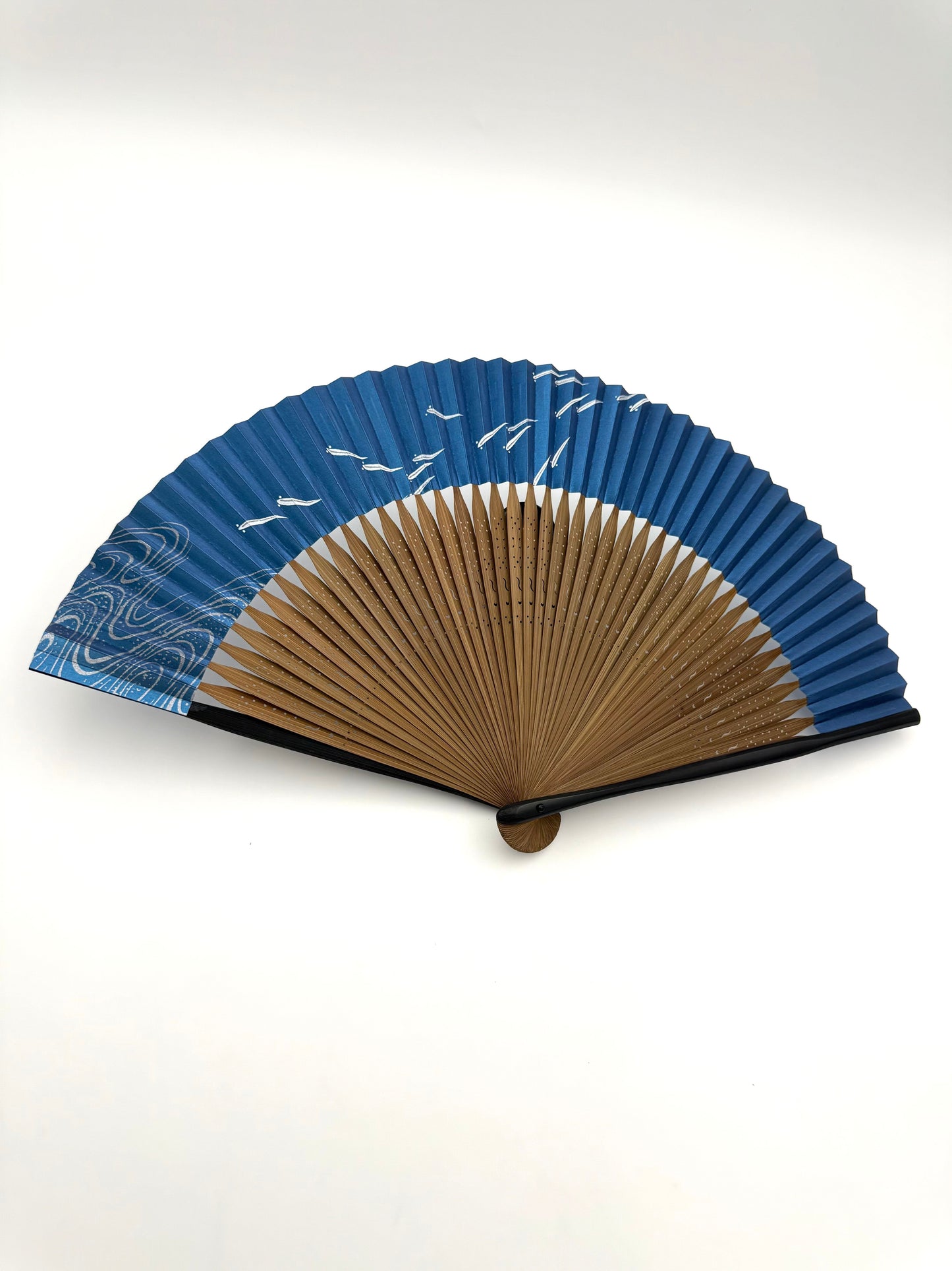 Ōmi Folding Fan- Medaka (Japanese rice fish) Men's