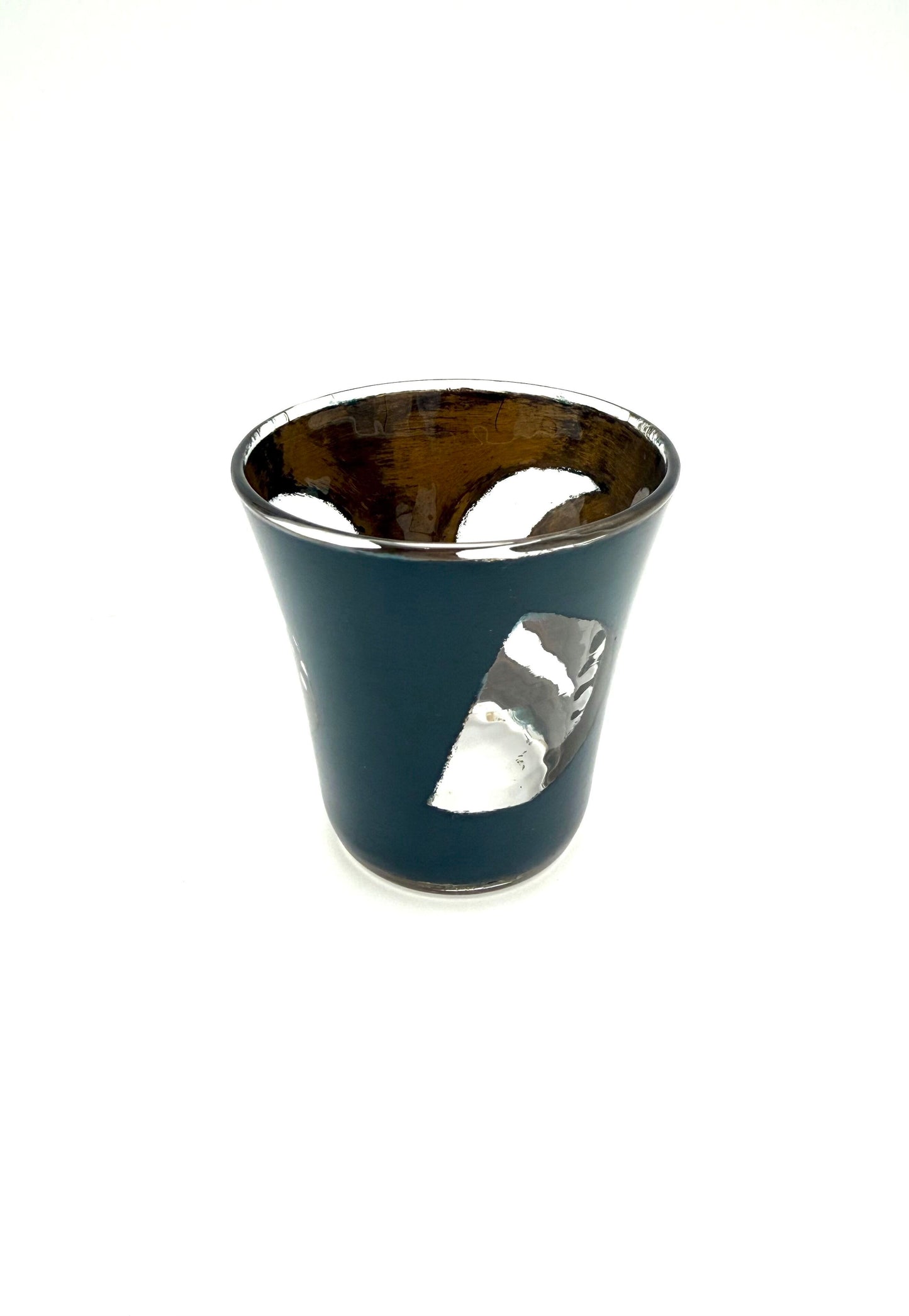 Urush Lacquered Glass Cup,  Moon