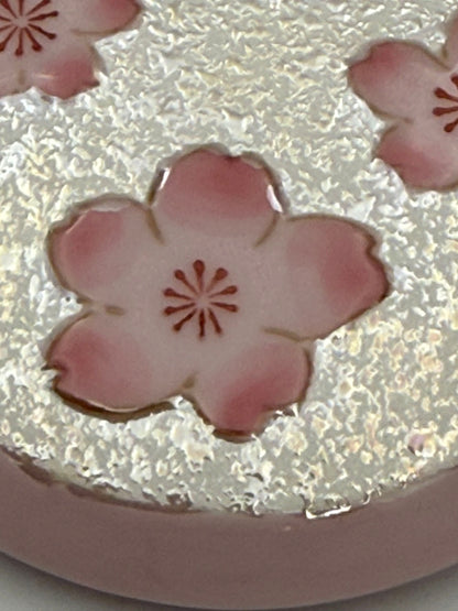 Arirta Yaki  Sakura Sake Set (1 karafe and 2 cups)