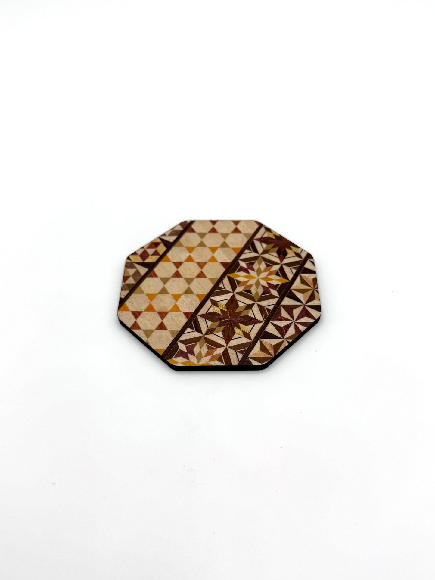 Hakone Yosegi Japanese Marquetry,  Coaster Set (5 pcs)