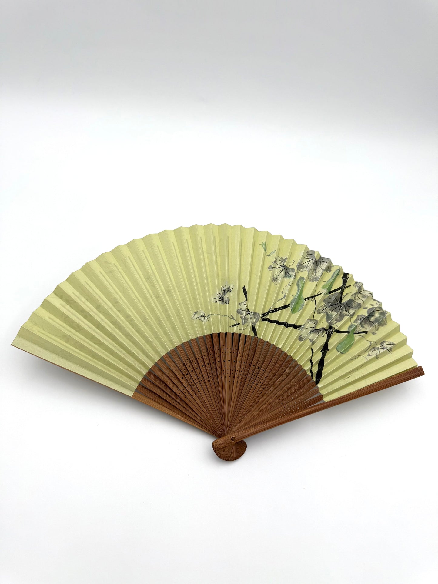 Ōmi Folding Fan-Dragonfly and Gourd