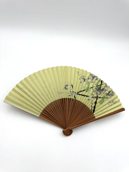 Ōmi Folding Fan-Dragonfly and Gourd