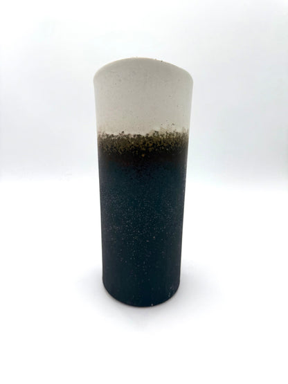 Shigaraki Yaki (Ware)  White and Gray Vase